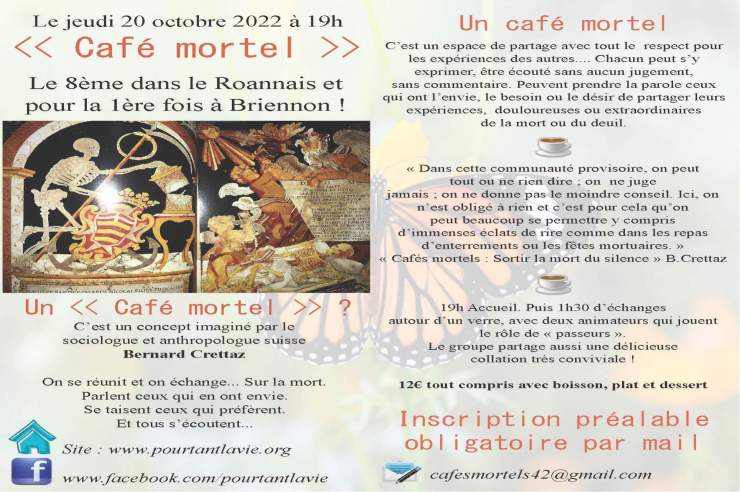 1er "Café mortel" à Briennon et notre 8e en Roannais le 20 octobre 2022