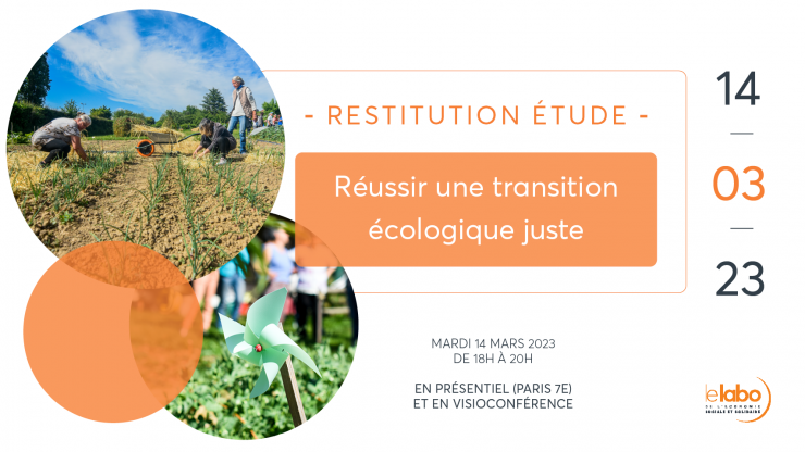 Restitution d'étude "Réussir une transition écologique juste