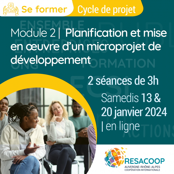 Formation Cycle de projet | Module 2 : Planification et mise en œuvre d’un microprojet de développement
