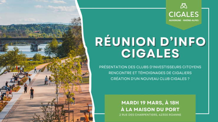 Réunion d'information CIGALES - Roanne 19/03/2024 