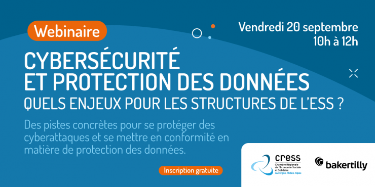 Webinaire : Cybersécurité et protection des données, quels enjeux pour les structures de l’ESS ?