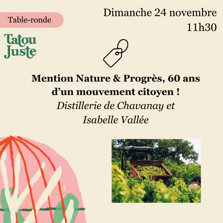 Table-ronde "Mention Nature & Progrès, 60 ans d'un mouvement citoyen !"