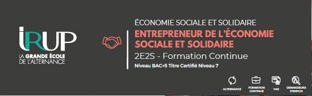 Formation Bac+5 Entrepreneur de l'ESS en 1 an