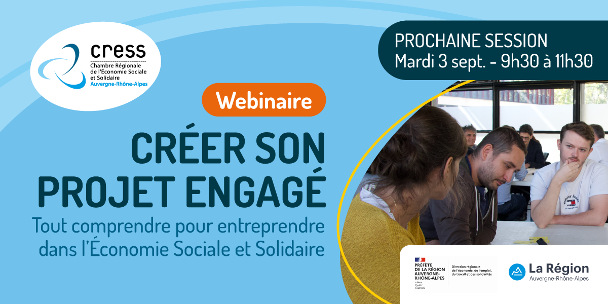 Webinaire « Créer son projet engagé » : tout comprendre pour entreprendre en ESS