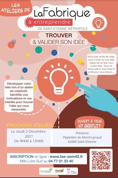 Trouver et valider son idée – Saint-Etienne (42)