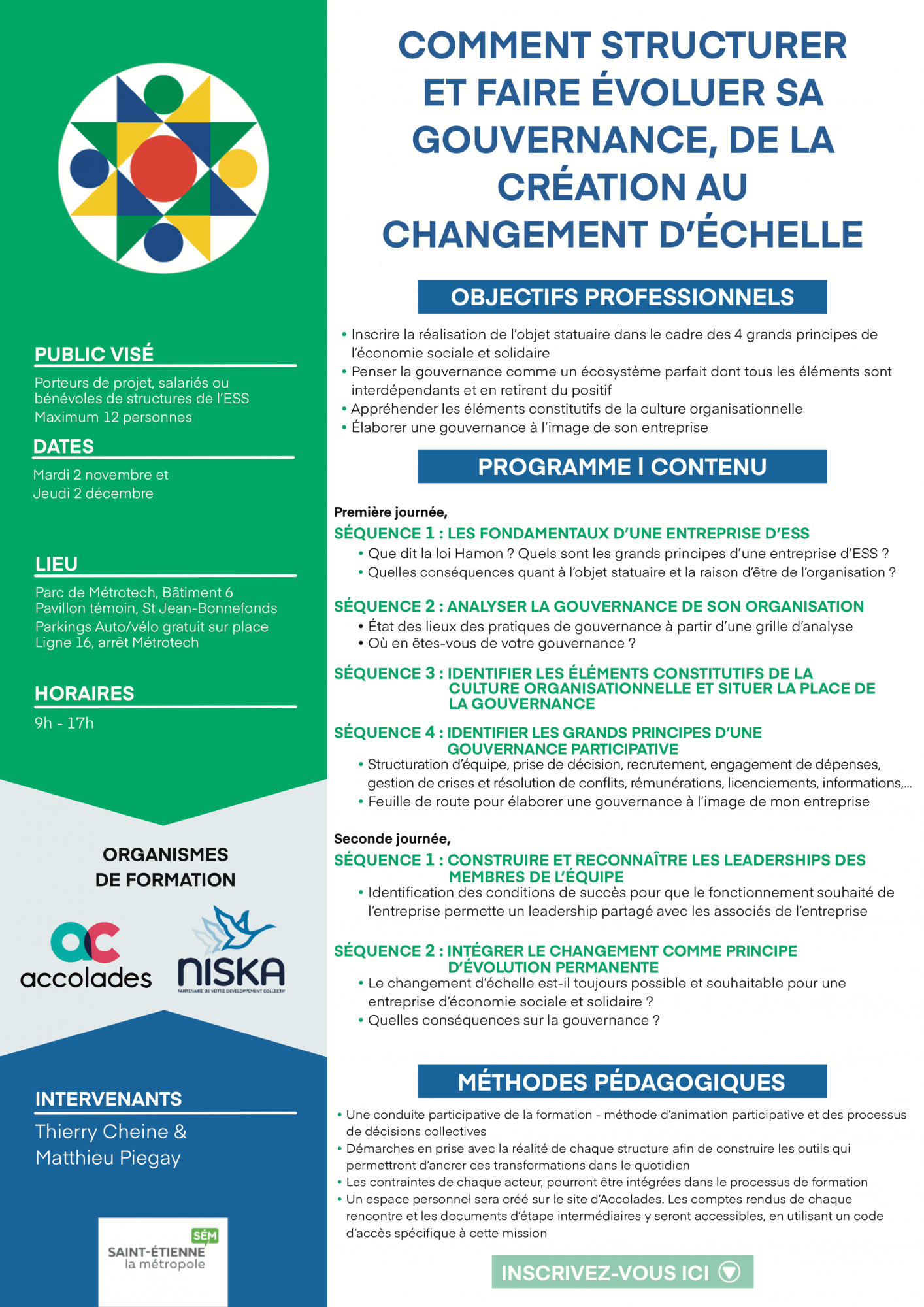 Comment structurer et faire évoluer sa gouvernance, de la création au changement d’échelle – Saint Jean Bonnefons (42)