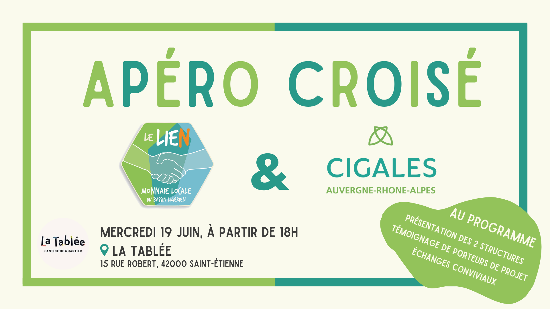 Apéro croisé LIEN & CIGALES