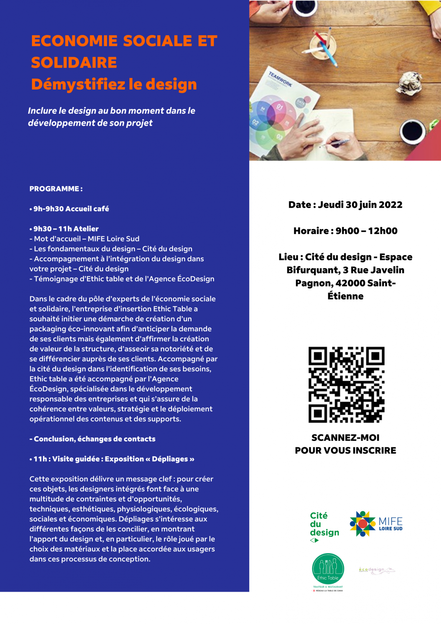 Économie sociale et solidaire : Démystifiez le design – Saint-Étienne