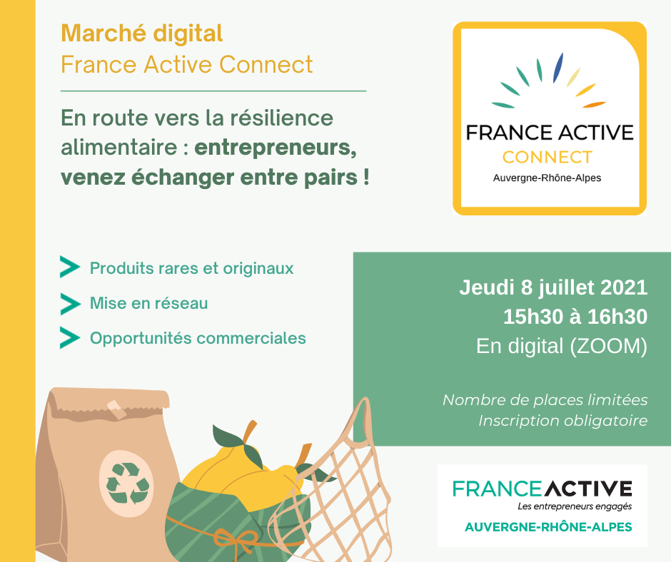 Venez faire votre marché digital initié par France Active Connect ! – En distanciel
