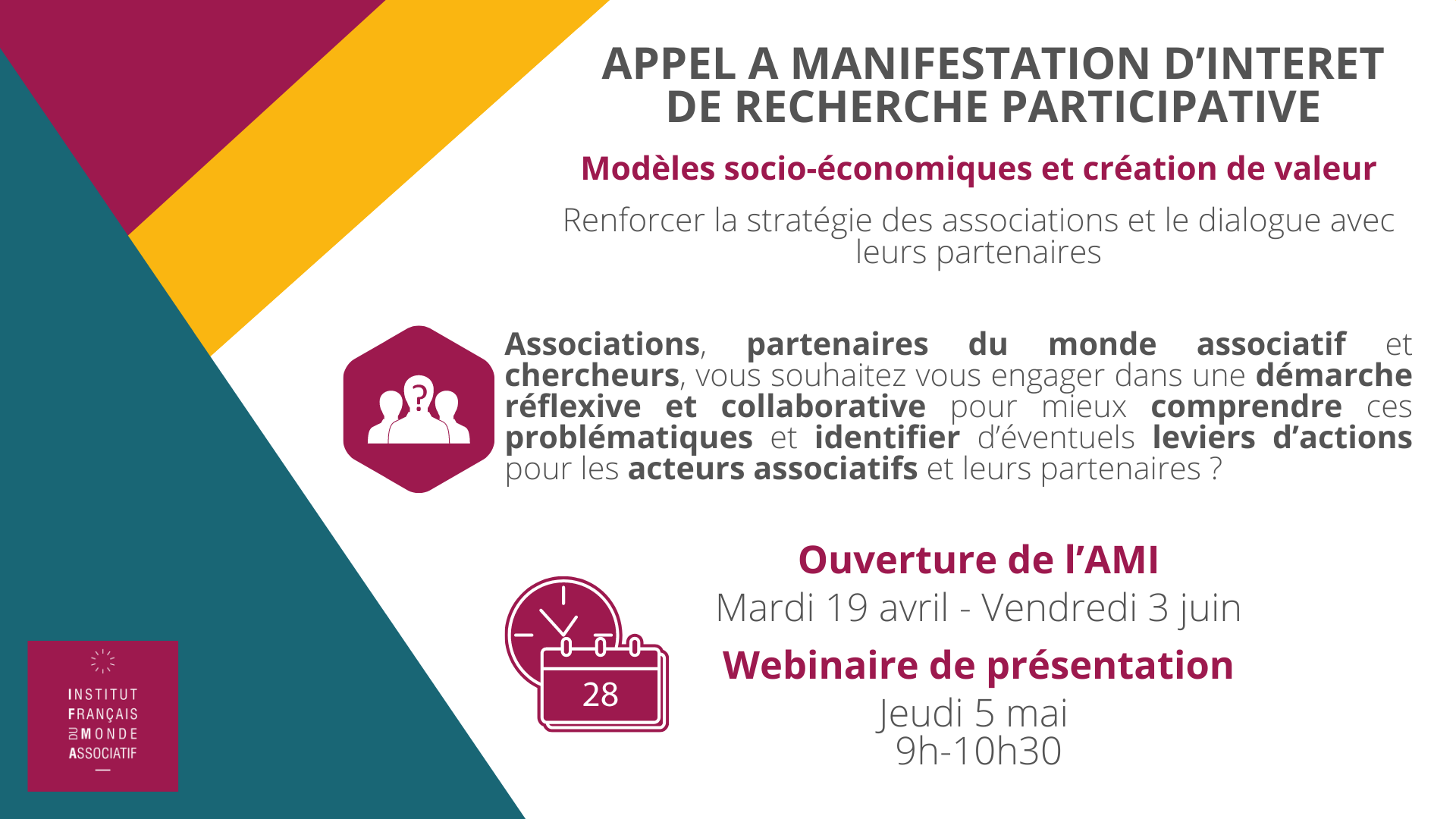 Modèles socio-économiques et création de valeur – Renforcer la stratégie des associations et le dialogue avec leurs partenaires