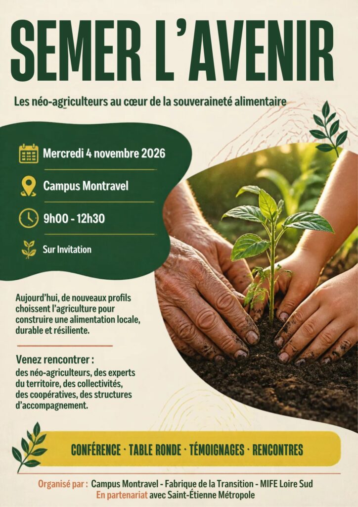 Matinée : Table ronde « Semer l’Avenir : les néo-agriculteurs au cœur de la souveraineté alimentaire » Matinée : Table ronde « Semer l’Avenir : les néo-agriculteurs au cœur de la souveraineté alimentaire »